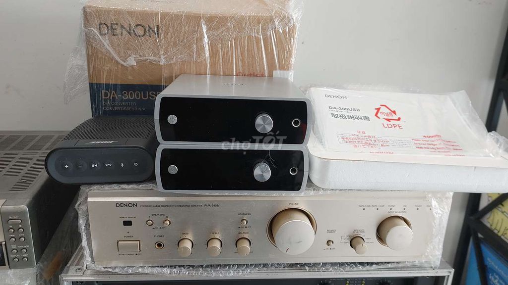 Loa Bose ,DAC Denon da-300, Amply Denon 390 IV