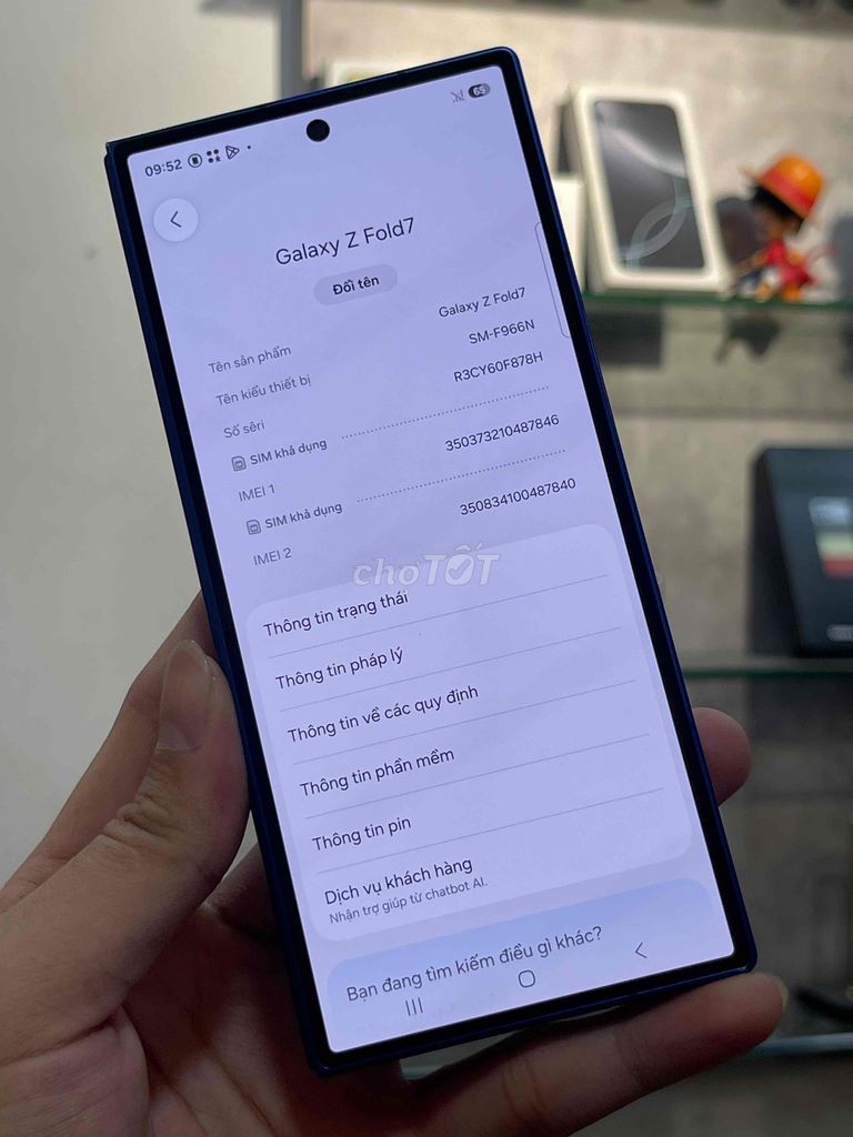 Samsung Galaxy Z Fold7 512GB Xanh. Mua bán Điện thoại tại Quận 3 Tp Hồ Chí Minh được đăng bởi Anh Tuấnnn Mobile hình 1