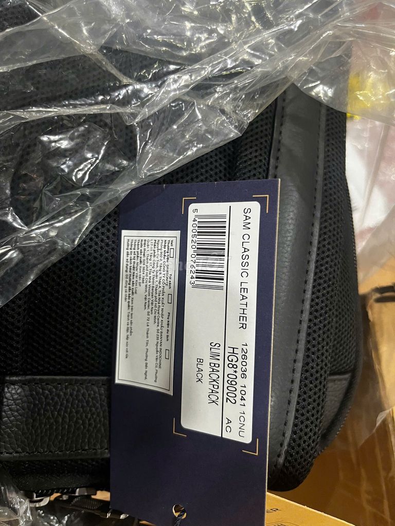 Balo Samsonite Sam Classic Leather Da bò Đen. Mua bán Túi xách tại Quận Hoàng Mai Hà Nội được đăng bởi Mr Simple hình 1