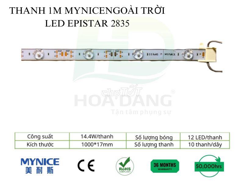 LED thanh Mynice ngoài trời