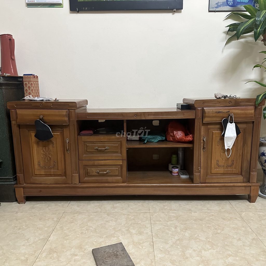 Kệ TV gỗ mít 1.7m. Mua bán Tủ, kệ gia đình tại Quận Cầu Giấy Hà Nội được đăng bởi Tuấn Anh hình 1