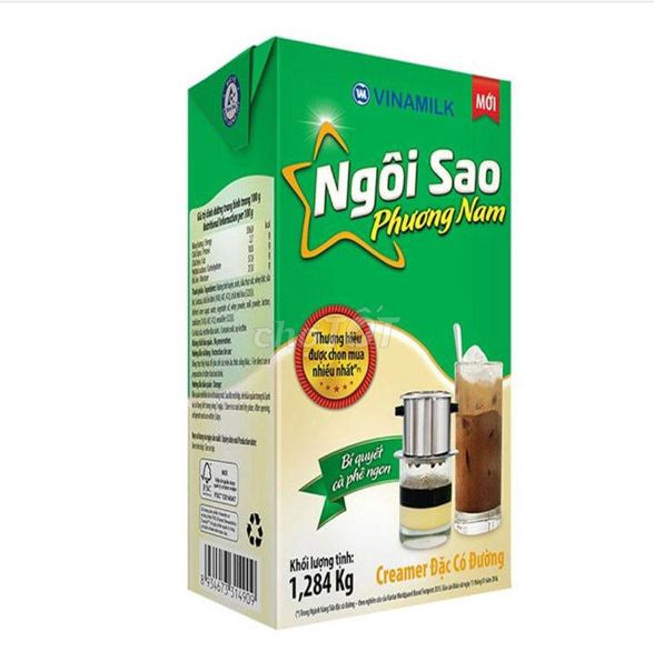 Sữa đặc Ngôi sao Phương Nam xanh lá hộp 1.284kg