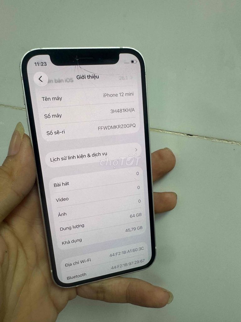 Apple iPhone 12 mini 64GB Trắng. Mua bán Điện thoại tại Thành phố Tân An Long An được đăng bởi mua xin alo no SMS hình 1