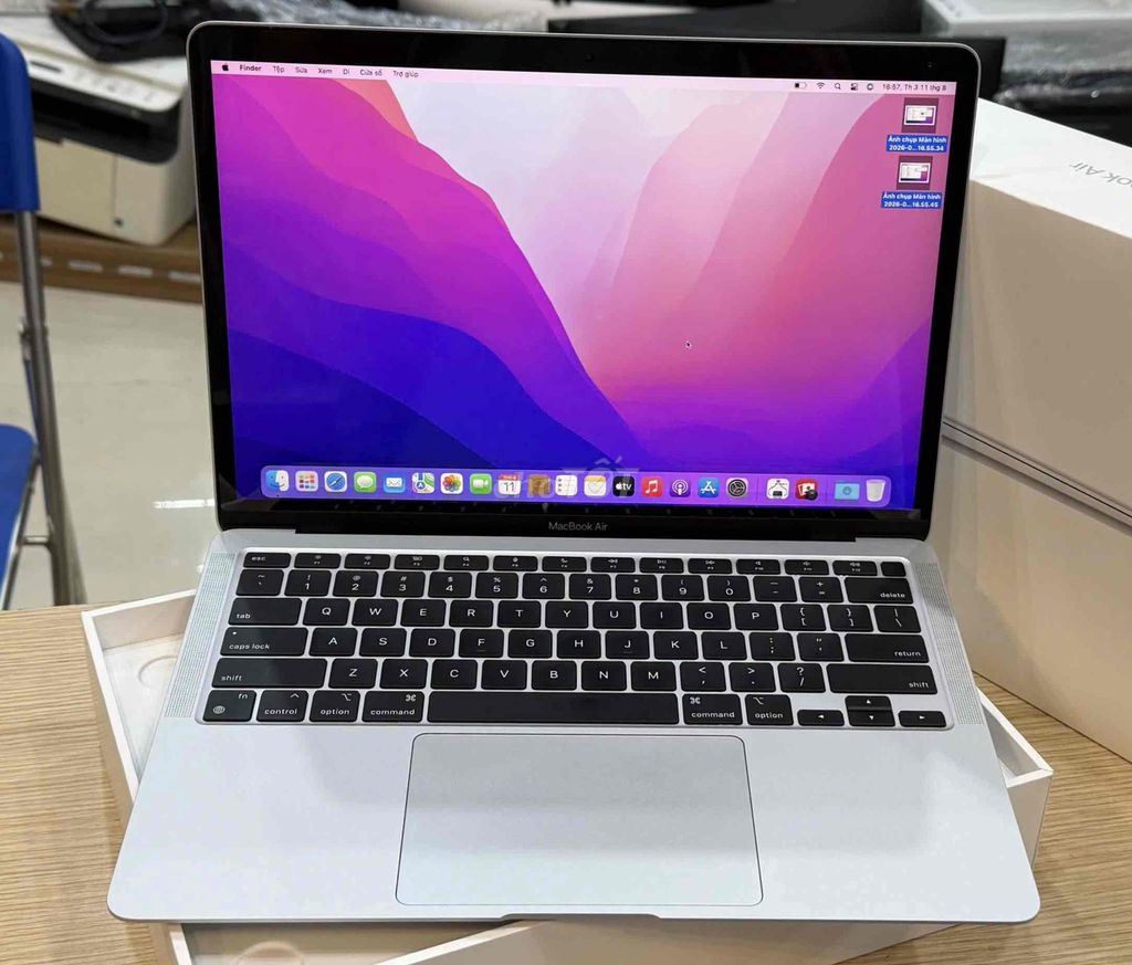 MacBook Air M1 8GB/512GB Bạc Like New. Mua bán Laptop tại Quận Đống Đa Hà Nội được đăng bởi Bảo Táo Store hình 1