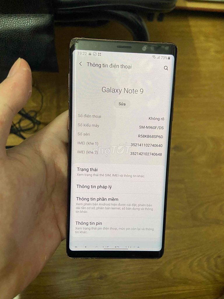 Samsung Note 9 6GB 128GB Đồng Like New. Mua bán Điện thoại tại Quận Hoàng Mai Hà Nội được đăng bởi Lê Việt Hoàng hình 1
