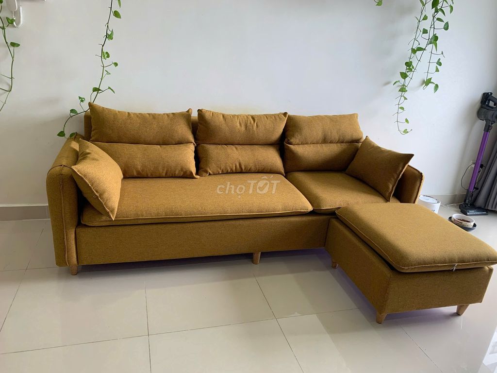 BÁN GHẾ SOFA CŨ VẢI CANVAS