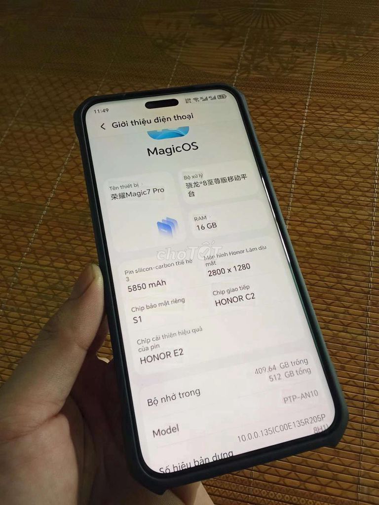 Honor Magic7 Pro 512GB Xám. Mua bán Điện thoại tại Thành phố Biên Hòa Đồng Nai được đăng bởi Habla hình 1