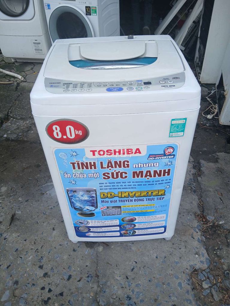 Máy giặt Toshiba 8.0kg cửa trên. Mua bán Máy giặt tại Quận Tây Hồ Hà Nội được đăng bởi Điện Lạnh Hoàng Hải hình 1