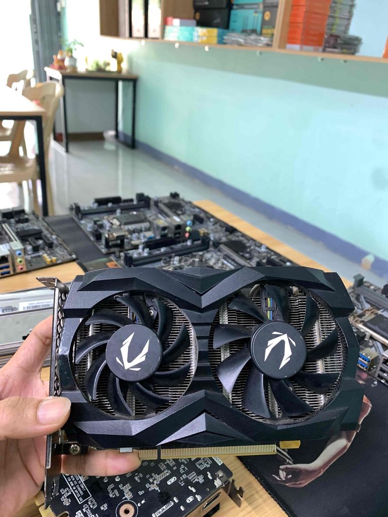 Card màn hình Zotac Gaming GTX 1660 6GB. Mua bán Linh kiện (RAM, Card...) tại Thành phố Quảng Ngãi Quảng Ngãi được đăng bởi Máy Tính Thế Nhân hình 1