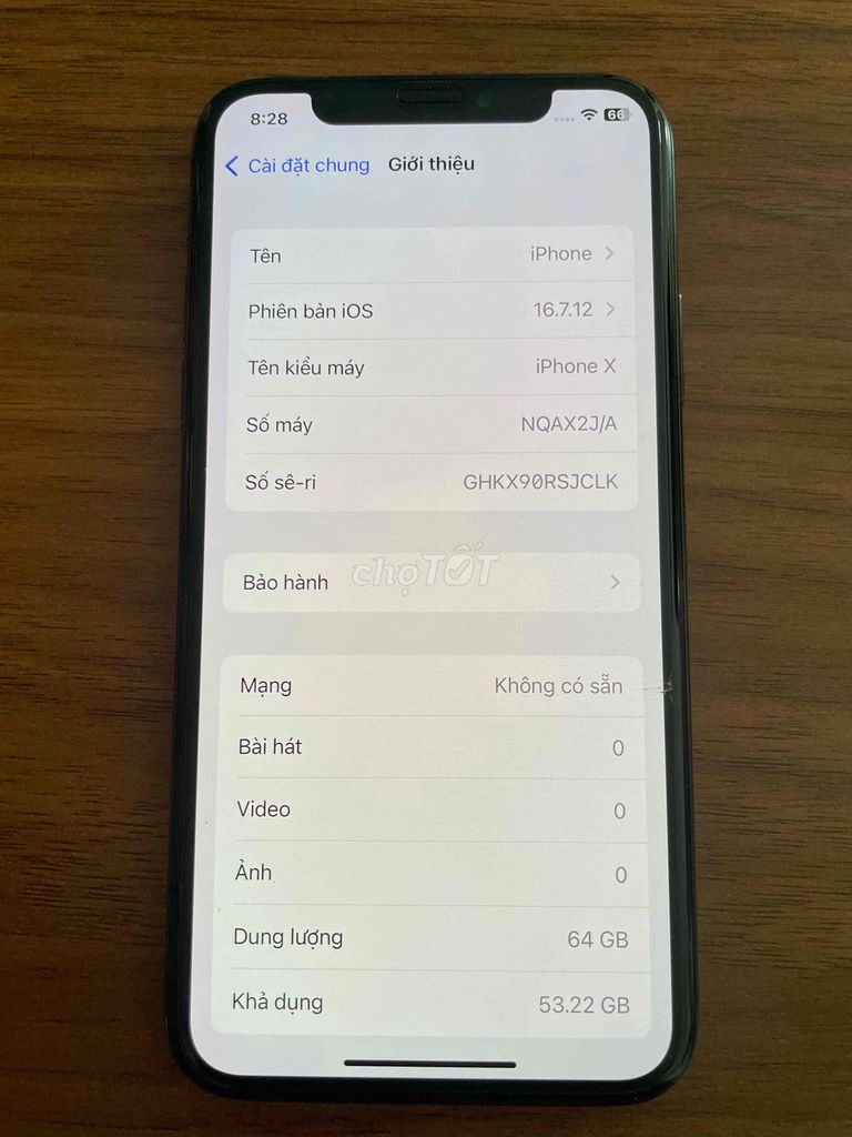 Apple iPhone X 64GB Đen. Mua bán Điện thoại tại Quận Bình Thạnh Tp Hồ Chí Minh được đăng bởi Thanh Lí Giá Tốt hình 1