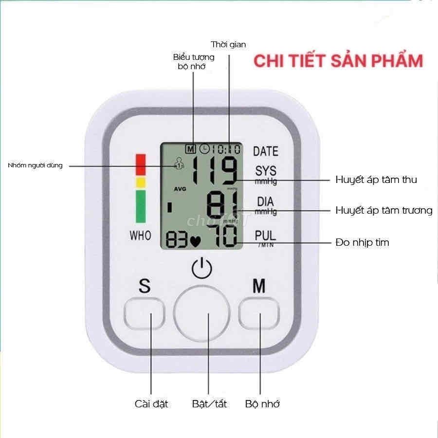 Máy Đo Huyết Áp, Đo Nhịp Tim Điện Tử