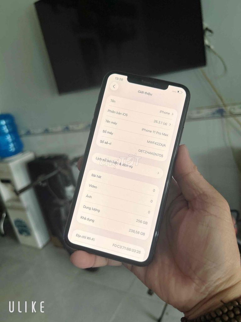 iPhone 11 Pro Max 256GB Xám. Mua bán Điện thoại tại Quận Ô Môn Cần Thơ được đăng bởi Cửa Hàng đtdđ Bảo Ngọc hình 1