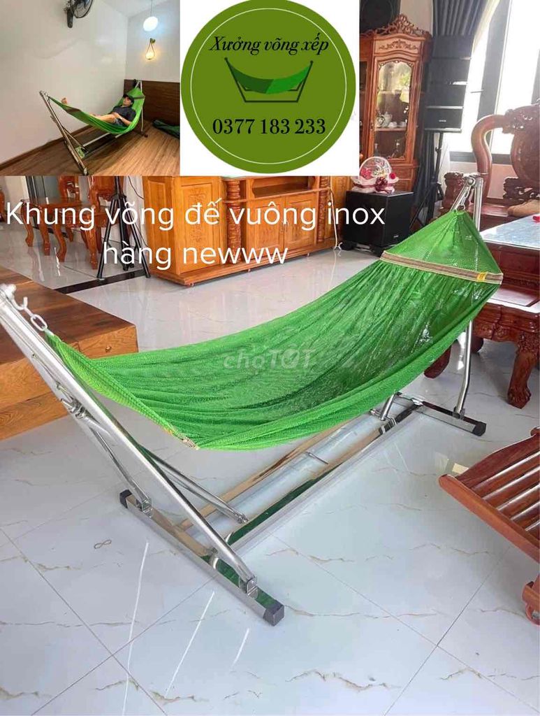 Còn 30 cái khung võng đế vuông inox nghĩ bán xãaaa