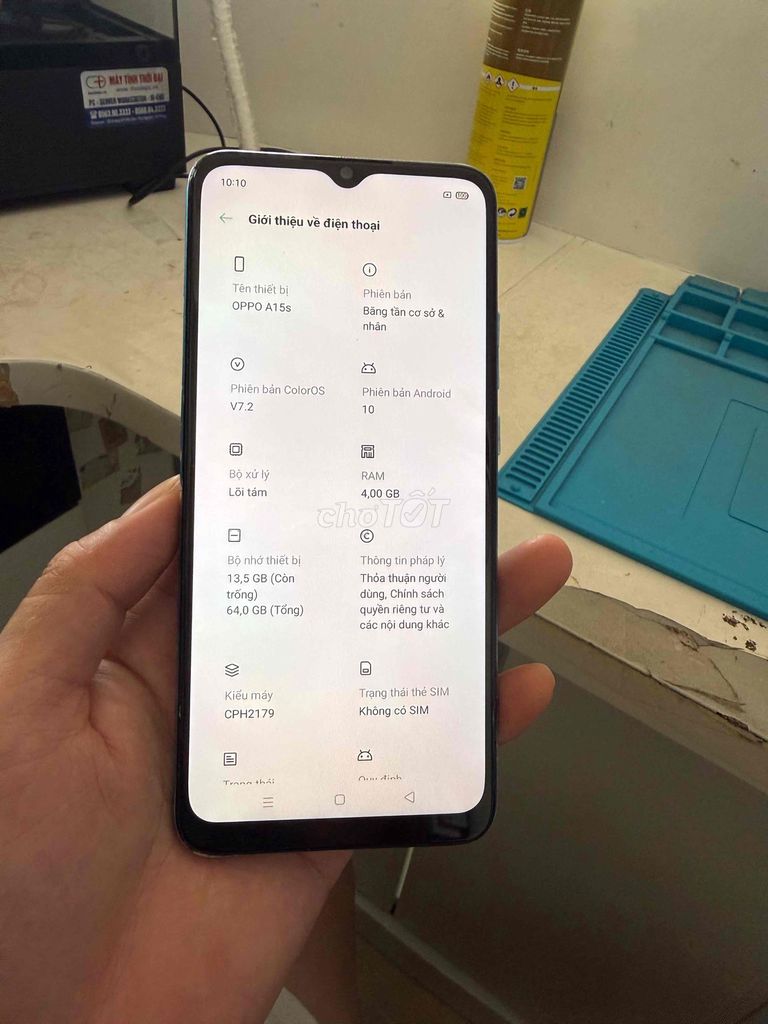 Oppo A15s 4GB 64GB Xanh. Mua bán Điện thoại tại Huyện Thuỷ Nguyên Hải Phòng được đăng bởi Hùng Nguyễn THP store hình 1