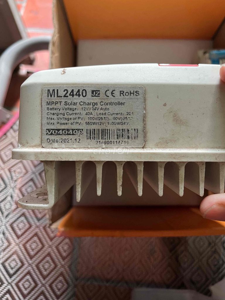 Bộ điều khiển sạc ML2440 40A. Mua bán Đồ chuyên dụng, Giống nuôi trồng tại Huyện Gò Dầu Tây Ninh được đăng bởi Nguyen duc thinj hình 1
