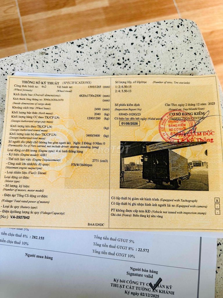 Không sử dụng cần bán isuzu 1t2. Mua bán Xe tải, xe ben tại Thành phố Long Xuyên An Giang được đăng bởi Võ Trung hiếu hình 2