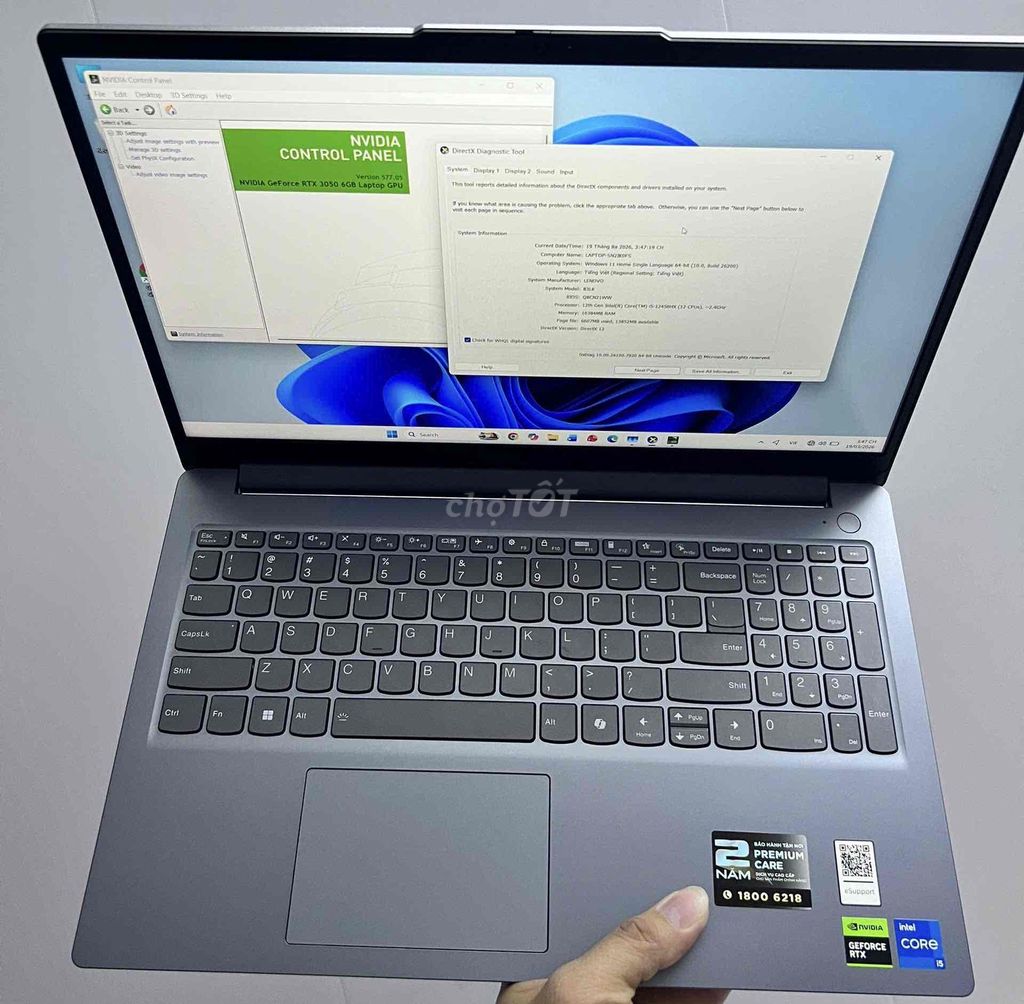 Lenovo LOQ 2024 i5-12450HX 15.6 inch 16GB/512GB. Mua bán Laptop tại Quận Đống Đa Hà Nội được đăng bởi Junioor Computer hình 1