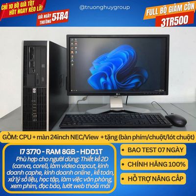 GIÁ HỦY DIỆT TRỌN BỘ MÁY TÍNH CORE I7 MÀN 24INCH. Mua bán Máy tính để bàn tại Quận 12 Tp Hồ Chí Minh được đăng bởi Cửa hàng điện tử Trường Huy 