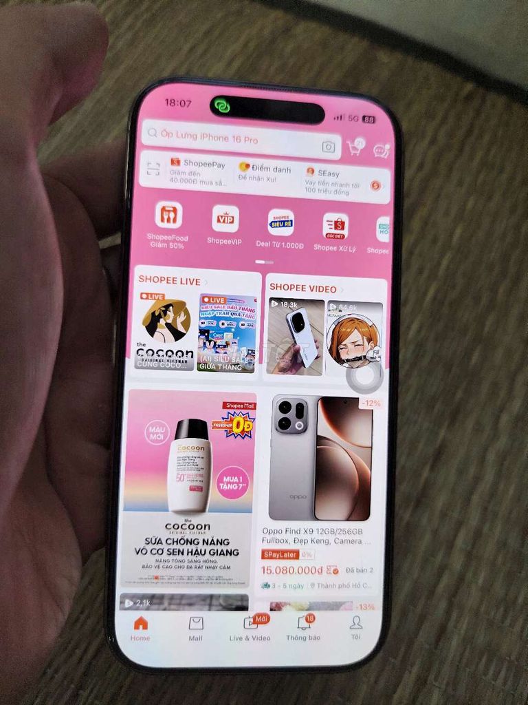 iPhone 16 Pro Vàng Zin all. Mua bán Điện thoại tại Huyện Thạch Thất Hà Nội được đăng bởi NHD hình 1