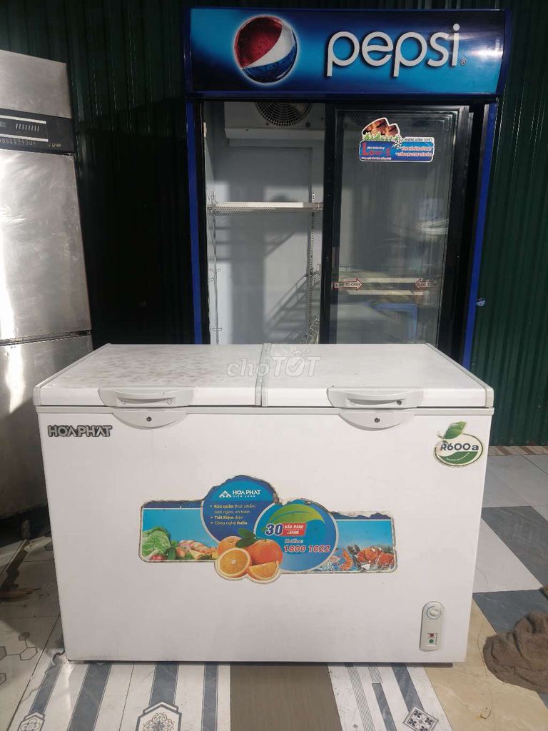 Tủ đông hoà phát 400l 2 ngăn đông mát. Mua bán Tủ lạnh tại Quận Bắc Từ Liêm Hà Nội được đăng bởi điện máy Nguyễn Thanh hình 1