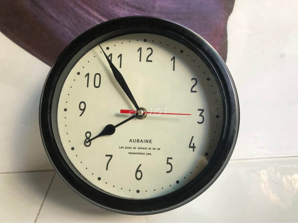 Đồng hồ Aubaine Cổ điển Kim loại Đen 23.5cm. Mua bán Nội thất, đồ gia dụng khác tại Thành phố Nha Trang Khánh Hòa được đăng bởi Anh hình 1