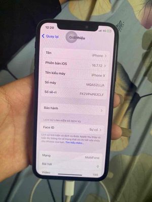 iphone x 64gb màu đen bản LLA mất face. Mua bán Điện thoại tại Quận 12 Tp Hồ Chí Minh được đăng bởi Nguyễn Thiên Ân