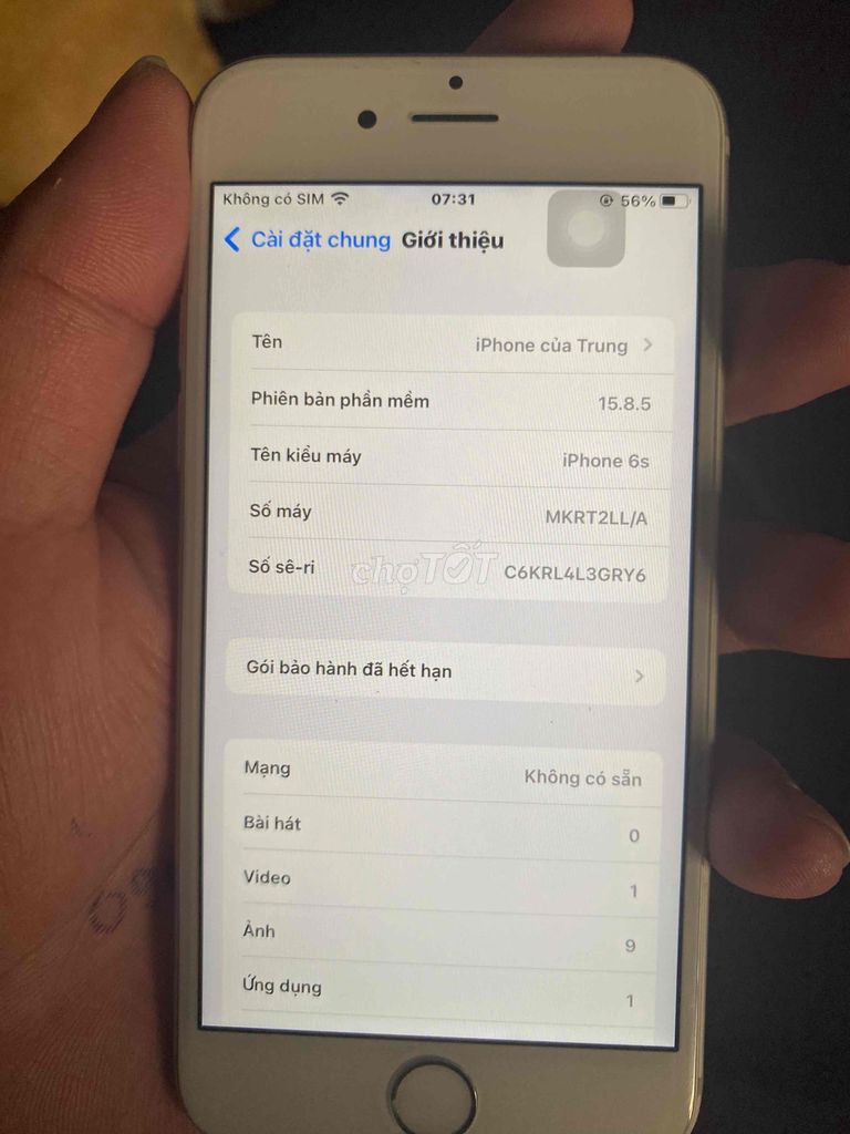 Apple iPhone 6S 16GB Trắng Đã dùng. Mua bán Điện thoại tại Quận Tân Phú Tp Hồ Chí Minh được đăng bởi Triệu hình 1