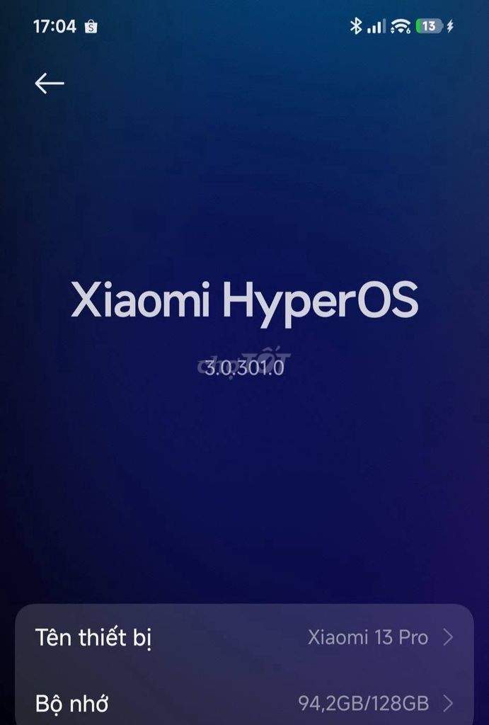Xiaomi 13 Pro 128GB Đen 95%. Mua bán Điện thoại tại Thành phố Thủ Đức Tp Hồ Chí Minh được đăng bởi Hội Đồ Điện Tử hình 1