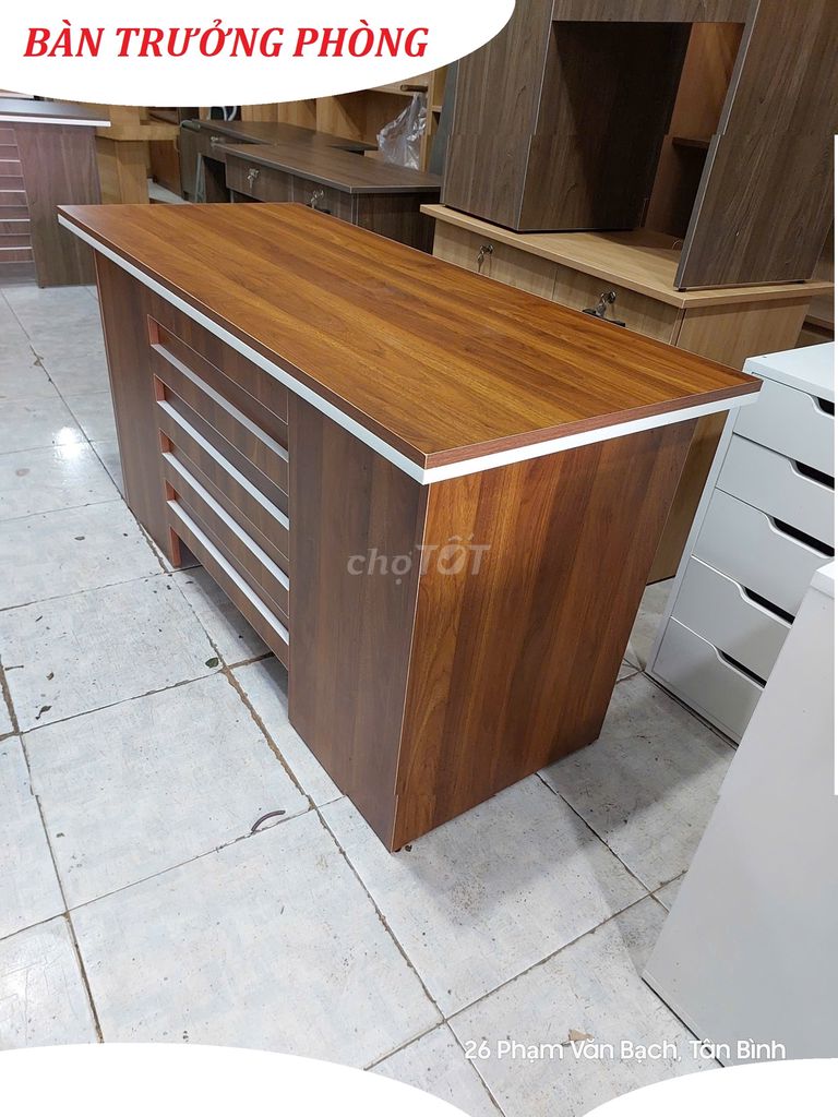 BÀN TRƯỞNG PHÒNG 1M3 X 60 & BÀN LÀM VIỆC