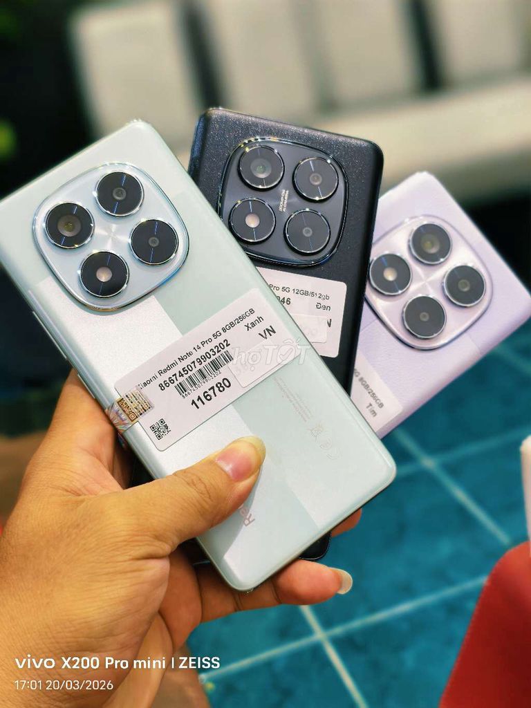 Xiaomi Redmi Note 14 Pro 5G 512g zin đẹp full. Mua bán Điện thoại tại Quận Tân Bình Tp Hồ Chí Minh được đăng bởi Táo Bán Lổ hình 1
