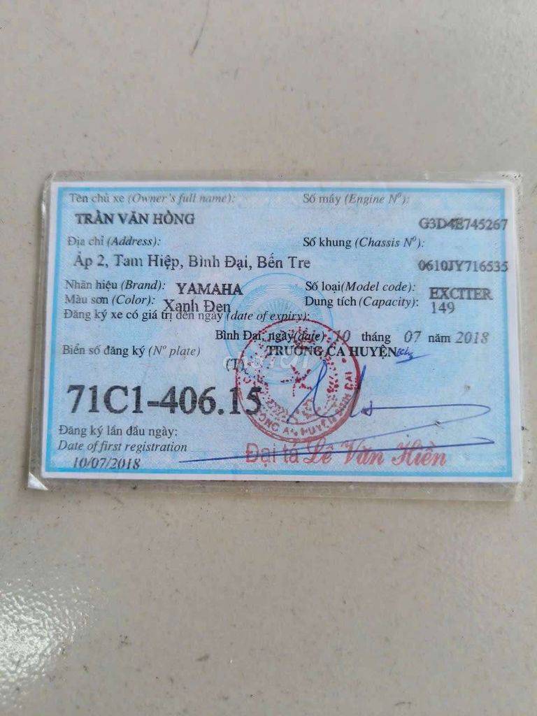 Yamaha Exciter 2018 Xanh đen. Mua bán Xe máy tại Quận Bình Tân Tp Hồ Chí Minh được đăng bởi  phước  hình 5
