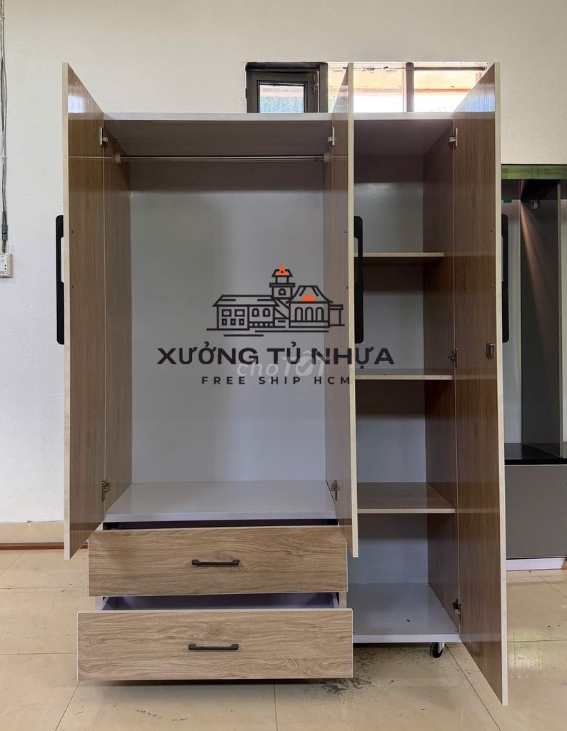 Tủ quần áo Nhựa Đài Loan 1m7x1m05x42cm. Mua bán Tủ, kệ gia đình tại Huyện Bến Lức Long An được đăng bởi toàn phạm hình 1