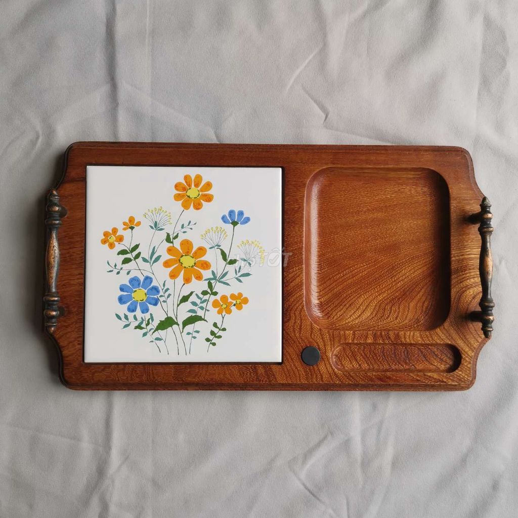 Khay ăn phong cách retro Nhật Bản. Mua bán Dụng cụ nhà bếp tại Huyện Bình Giang Hải Dương được đăng bởi Phan Quang hình 1