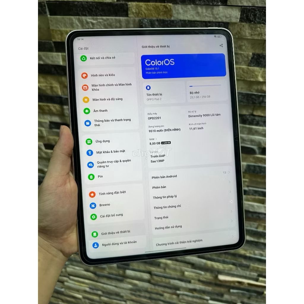 Oppo Pad 2 fullbox máy đẹp 99%
