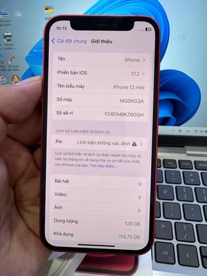 iPhone 12 mini 128GB Đỏ 99%