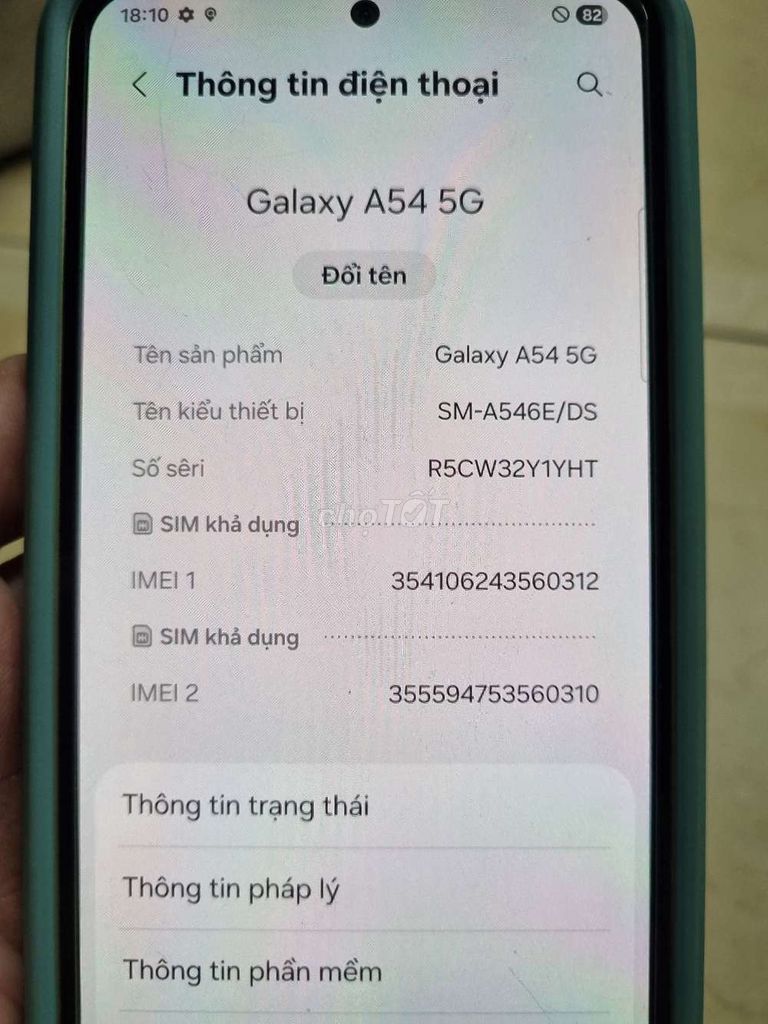 Samsung Galaxy A54 5G 256GB giá mới hơn 10tr. Mua bán Điện thoại tại Quận Nam Từ Liêm Hà Nội được đăng bởi quang hình 1