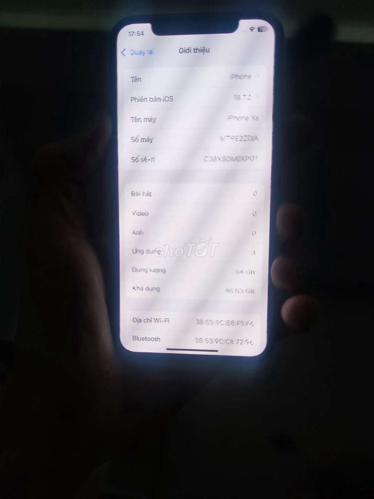 Apple iPhone XS 64GB Đen. Mua bán Điện thoại tại Quận Thanh Xuân Hà Nội được đăng bởi Mi Trà hình 1