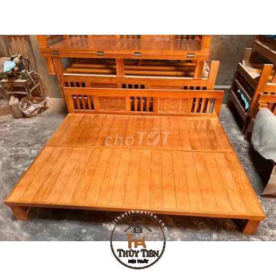 Giường gấp Gỗ sồi Vàng gỗ 1 năm. Mua bán Giường, chăn ga gối nệm tại Huyện Trảng Bom Đồng Nai được đăng bởi Nguyễn Thị Kim Lan hình 1
