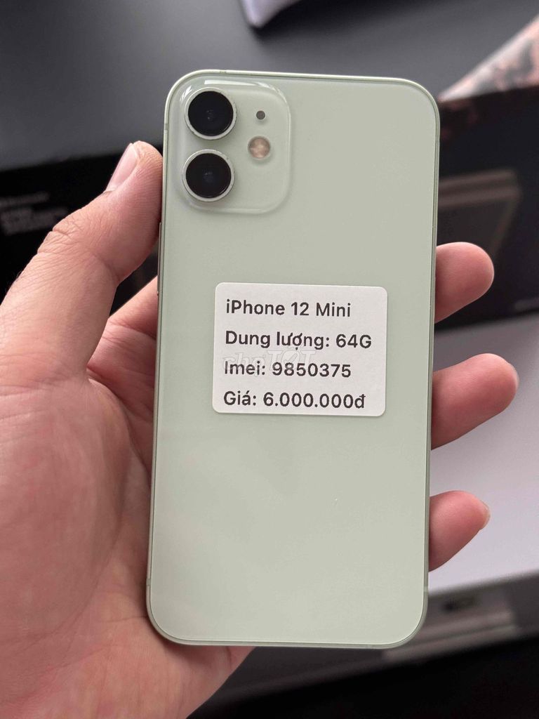 iPhone 12 Mini 64GB Xanh lá chuẩn zin keng. Mua bán Điện thoại tại Thành phố Buôn Ma Thuột Đắk Lắk được đăng bởi Nguyễn Hoàng hình 1