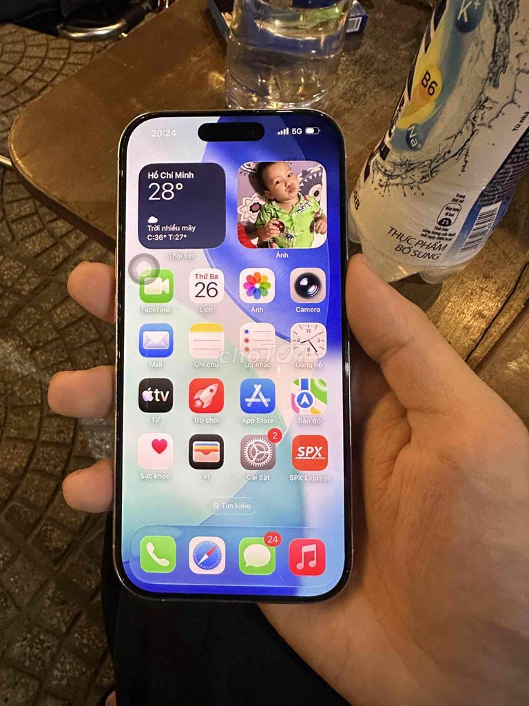 Apple iPhone 16 Pro 128GB Trắng Đã sử dụng. Mua bán Điện thoại tại Quận Liên Chiểu Đà Nẵng được đăng bởi voquocdung hình 1