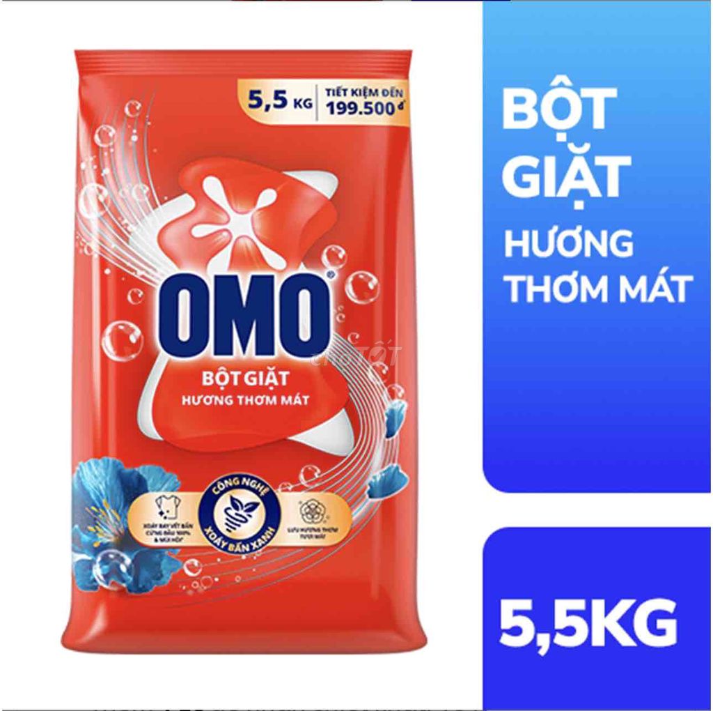 Bột giặt Omo Hương thơm mát 5.5kg. Mua bán Thiết bị vệ sinh, nhà tắm tại Huyện Hóc Môn Tp Hồ Chí Minh được đăng bởi Npp Unilever cuchi hocmon q12 hình 1