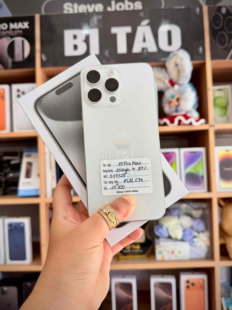 iPhone 15 Pro Max 256GB Trắng LL/A P87. Mua bán Điện thoại tại Thành phố Long Xuyên An Giang được đăng bởi Bi Táo Store hình 1