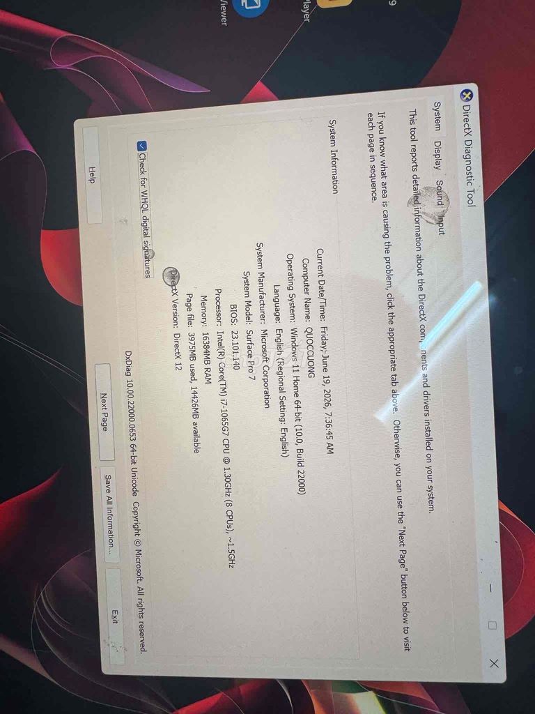 Microsoft Surface Pro 7 i7 16GB Bạc. Mua bán Máy tính bảng tại Huyện Thuỷ Nguyên Hải Phòng được đăng bởi tân remasted hình 1