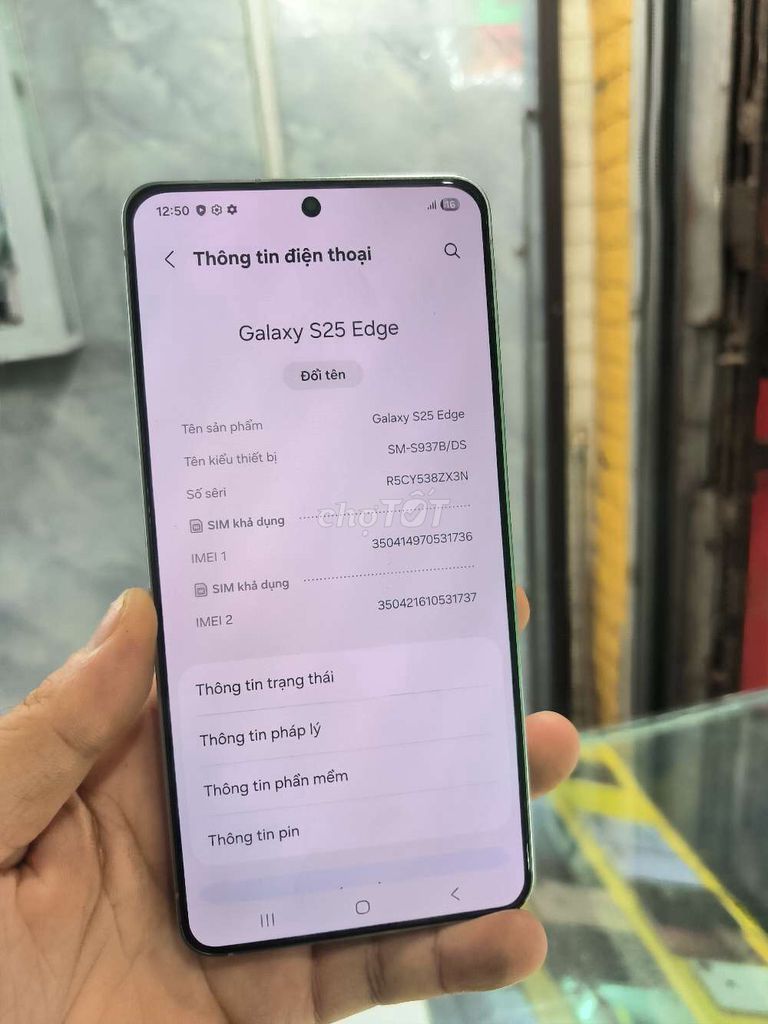Samsung Galaxy S25 Edge 12GB/255GB Xám. Mua bán Điện thoại tại Quận Kiến An Hải Phòng được đăng bởi do tat duc hình 1