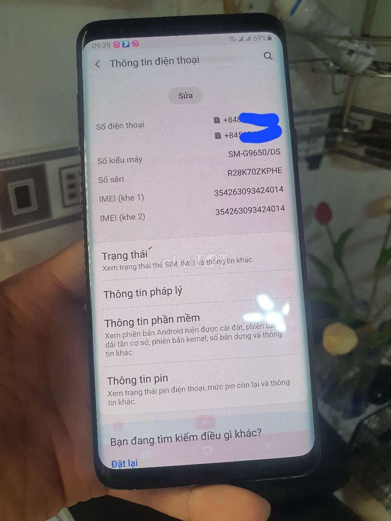 S9 plus hongkong snap 845 2 sim vật lý