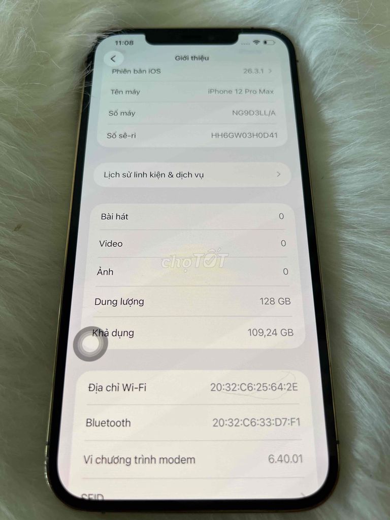 iPhone 12 Pro Max 128GB Gold zin nguyên bản. Mua bán Điện thoại tại Huyện Long Thành Đồng Nai được đăng bởi Gia Khang hình 1