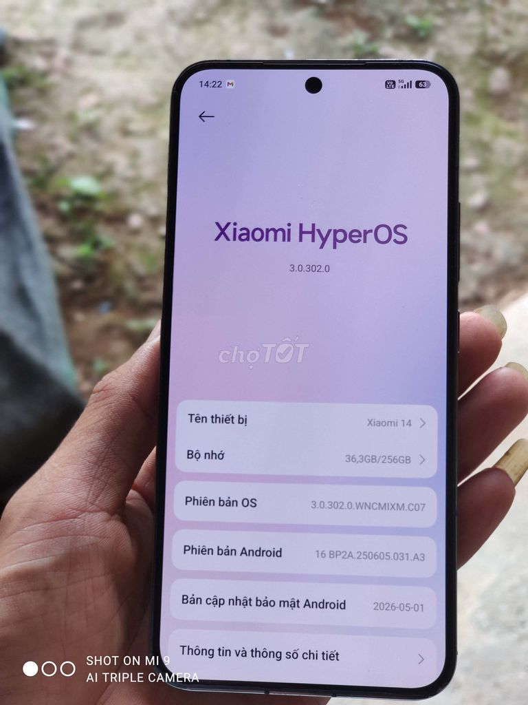Xiaomi 14 256GB Xanh HyperOS. Mua bán Điện thoại tại Huyện Bắc Mê Hà Giang được đăng bởi Việt Tony hình 1