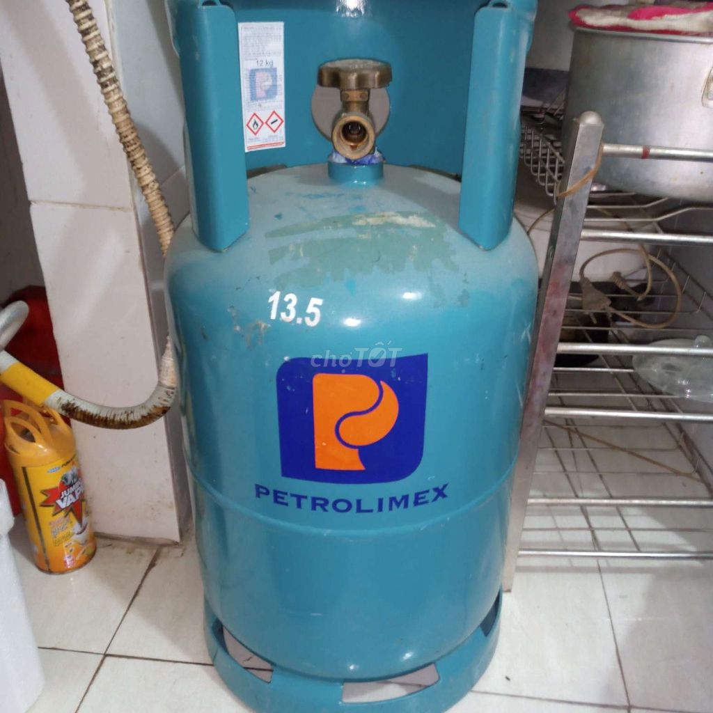 Vỏ bình gas Petrolimex 13.5kg Xanh 99% mới. Mua bán Nội thất, đồ gia dụng khác tại Quận Long Biên Hà Nội được đăng bởi CỬA HÀNG ĐIỆN TỬ TÂN KIM PHÁT LỘC hình 1
