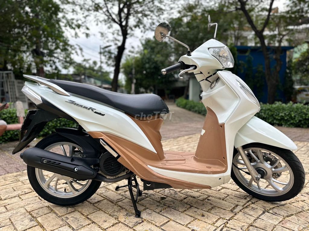 🌈👍🤩SYM Shark Mini fi bstp 125c trắng xe keng