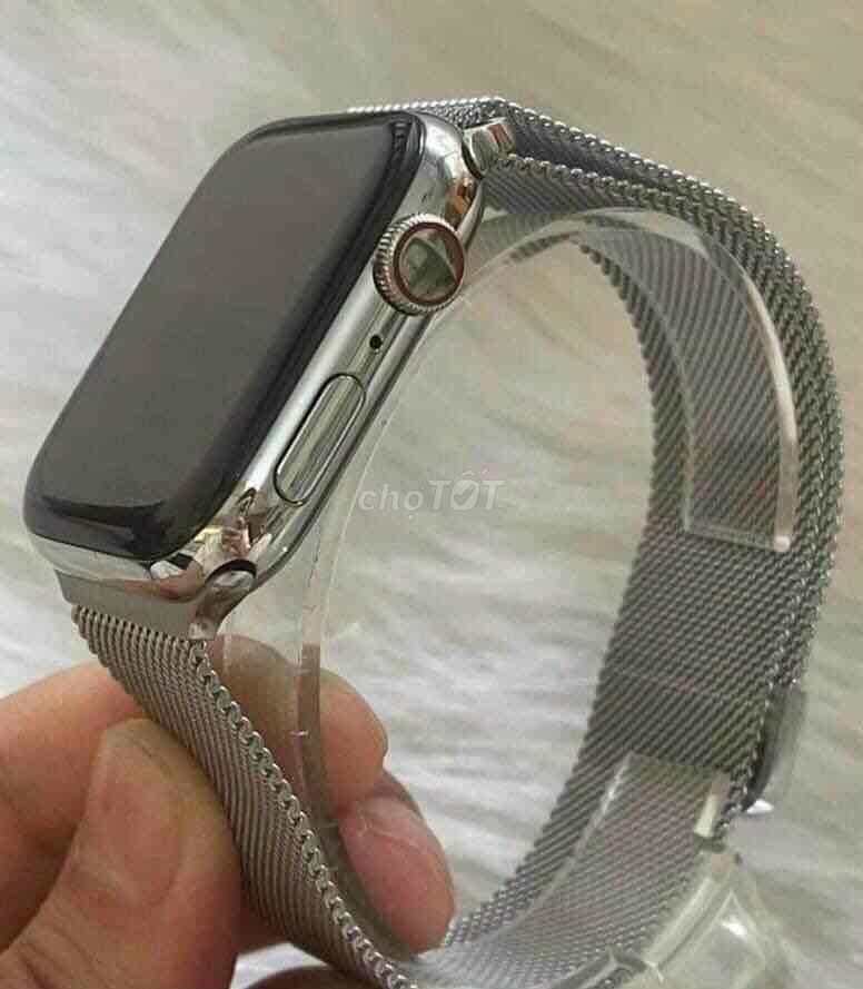 Bán apple watch sr5:44 thép trắng Esim vna pin 100